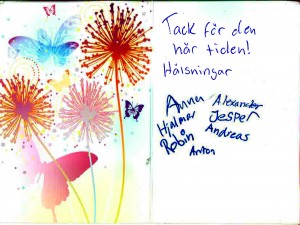 tack för den här tiden